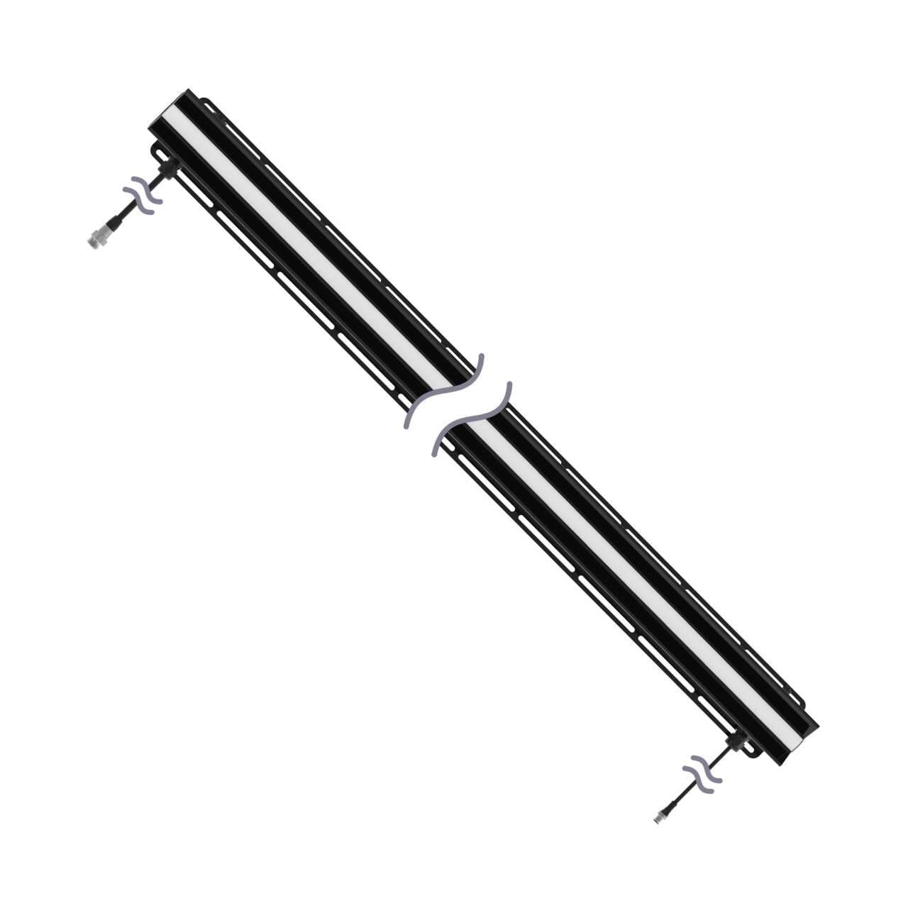 Banner WLB72IZCWH2400E25RABKQPB0.5 Banner WLB72IZCWH2400E25RABKQPB0.5 - WLB72 Inspection Strip Light 2400 mm; IP20; Voltage: 120-277 V ac; 0-10 V dc Dimming; Daylight White (5000K); 90 CRI; Eye Shield Window; Mounting Rail Bracket; 0.5 m Pigtail QDs; Cascadable WLB72IZCWH2400E25RABKQPB0.5 on Powermatic Associates