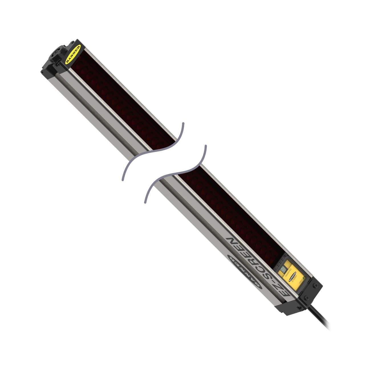 Banner SLSE30-600AP8B Emitter, 30mm res, 600mm length, brushed alum, black pigtail SLSE30-600AP8B on Powermatic Associates