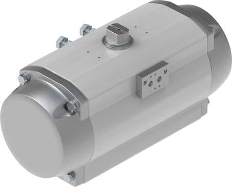 Festo 8084141 semi-rotary drive DFPD-N-900-RP-90-RS60-F1012-R3-EP single-acting, rack and pinion design, connection pattern to NAMUR VDI/VDE 3845 for mounting solenoid valves, position sensors and positioners, standard connection to process valve fitting ISO 5211, NPT  8084141 on Powermatic Associates