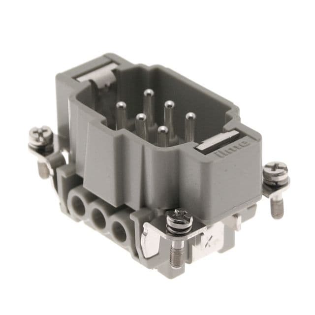 Mencom CNEM-06T Standard, CNE series, Male Rectangular Insert, size 44.27, 6 pin, 16 amp, Screw CNEM-06T on Powermatic Associates