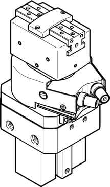 Festo 1187963 swivel/gripper unit HGDS-PP-20-YSRT-A-B With hydraulic cushioning Size: 20, Rotation angle adjustment range: 0 - 210 deg, Stroke per gripper jaw: 7 mm, Max. angular gripper jaw backlash ax,ay: 0,1 deg, Max. gripper jaw backlash Sz: 0,02 mm 1187963 on Powermatic Associates