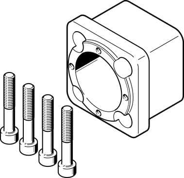 Festo 2733780 coupling housing EAMK-A-D50-64B Assembly position: Any, Storage temperature: -25 - 60 °C, Relative air humidity: 0 - 95 %, Ambient temperature: -10 - 60 °C, Product weight: 425 g 2733780 on Powermatic Associates