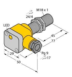 Turck BI5U-EG18SK-AP6X BI5U-EG18SK-AP6X Turck - BI5U-EG18SK-AP6X Inductive Sensor BI5U-EG18SK-AP6X on Powermatic Associates