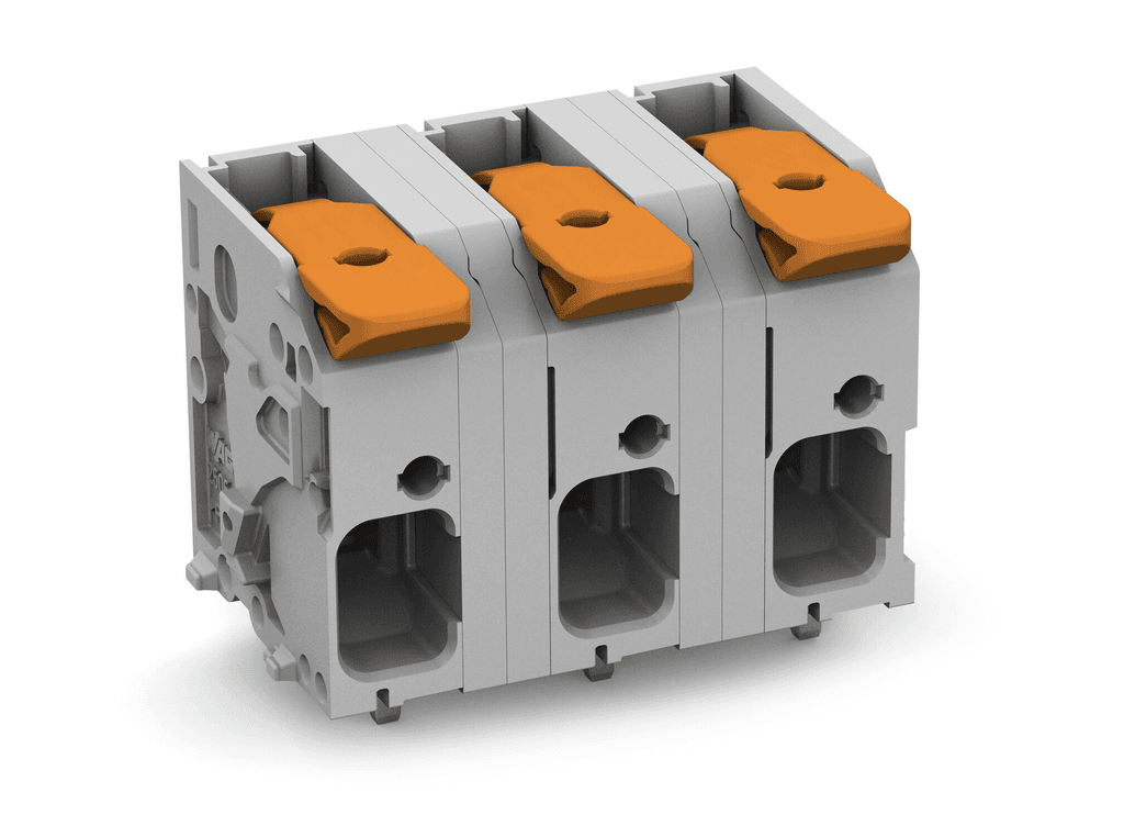 WAGO 2606-1356 2606-1356 WAGO - PCB terminal block; lever; Pin spacing 12.5 mm; double pinning; 6-pole; Push-in CAGE CLAMP®; gray 2606-1356 on Powermatic Associates