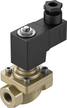 Festo 1492143 solenoid valve VZWF-B-L-M22C-G38-135-V-1P4-10 force pilot operated, G3/8" connection. Design structure: (* Diaphragm valve, * forced), Type of actuation: electrical, Sealing principle: soft, Assembly position: Magnet standing, Mounting type: Line installa 1492143 on Powermatic Associates