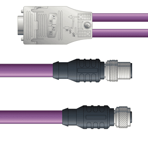 Lapp PB4110163S01 PB4110163S01 - LAPP UNITRONIC® PROFIBUS Cordsets 22 AWG / 1 pair Bus - Violet PVC - M12 Male and M12 Female / D-sub Straight connectors - 1m PB4110163S01 on Powermatic Associates