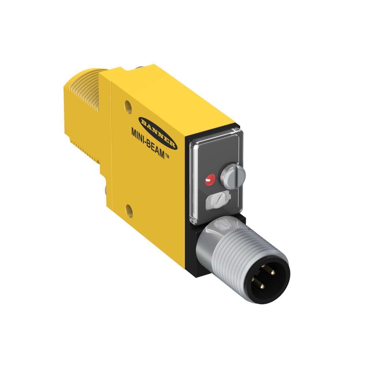 Banner SM312CMHSQD MINI-BEAM: Modified High Speed Infrared Convergent; Focal Point: 16 mm; Input: 10-30 V dc; Output: Bipolar: 1 NPN; 1 PNP; MHS Response Time = 0.3 ms; QD SM312CMHSQD on Powermatic Associates