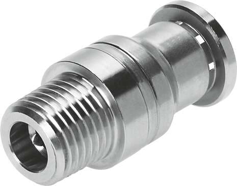 Festo 132330 push-in fitting CRQS-1/8-6-I male thread with internal hexagon socket. Size: Standard, Nominal size: 4,1 mm, Assembly position: Any, Design: Straight design, Container size: 1 132330 on Powermatic Associates