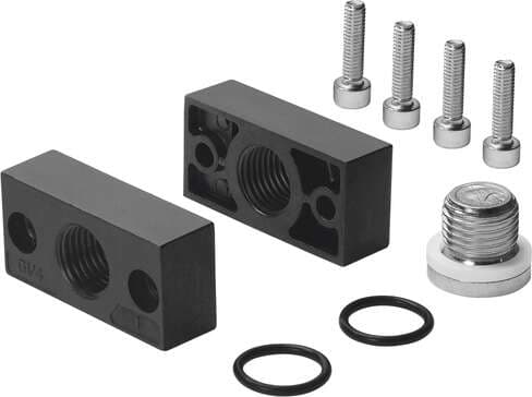 Festo 525036 sub-base LRBAS-1/2-D-MIDI For pressure regulator combination LRB / LRBS 525036 on Powermatic Associates