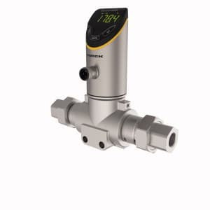 Turck PS325-016D-01-LI2UPN8-H1141 Pressure Sensor, Differential Pressure: 0…16 bar, Operating voltage 18…33 VDC, 4-digit, 2-colored, 12-segment display, rotatable by 180°, Housing is rotatable after plugging the process connection, Pressure range 0…16 bar diff., 18…33 V DC, NO/NC contact, PNP/NPN output, analog output (current/voltage), IO-Link, T-type, Process connection G1/4 inch female thread, Connector device, M12 × 1 PS325-016D-01-LI2UPN8-H1141 on Powermatic Associates