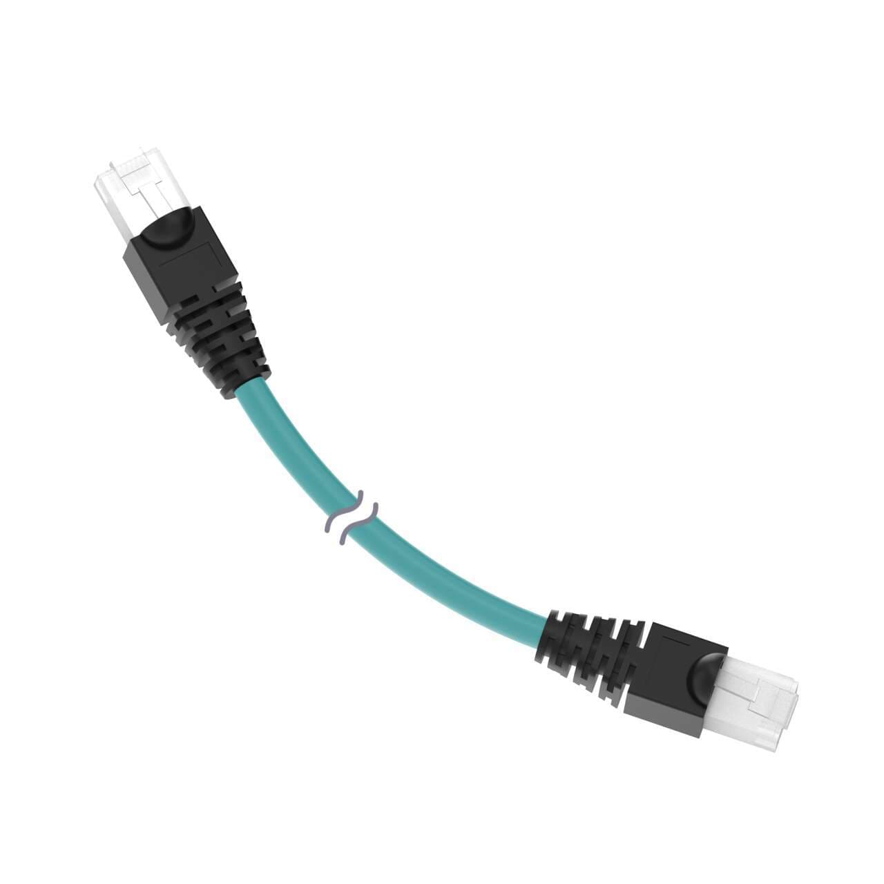 Banner BCD-RJ45 RJ45-0.5M Banner BCD-RJ45 RJ45-0.5M - RJ45 to RJ45 Ethernet Cable; RJ45 to RJ45; 0.5 m (1.6 ft) Length; Teal, PVC, Nickel-Plated Coupling Nut BCD-RJ45 RJ45-0.5M on Powermatic Associates