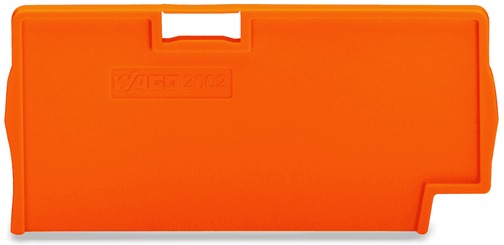 WAGO 2002-1494 2002-1494 WAGO - TOPJOB®S end/intermediate plate; for 2002-14xx series terminal blocks; 2.0 mm wide; orange 2002-1494 on Powermatic Associates