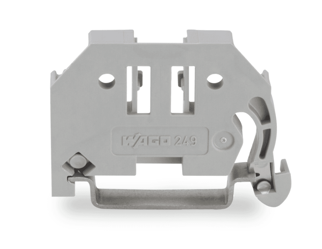 WAGO 249-116 249-116 WAGO - Screwless end stop; 6 mm wide; for DIN-rail 35 x 15 and 35 x 7.5; gray 249-116 on Powermatic Associates