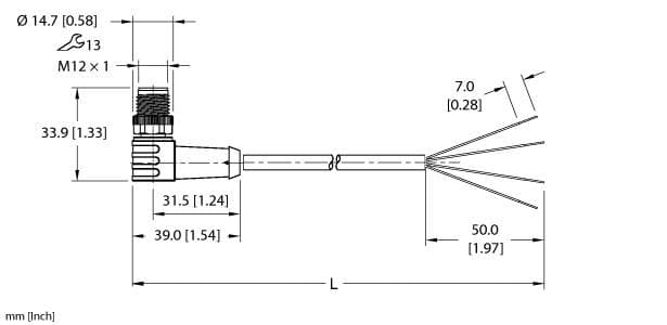 Turck ESWB-A4.400-GC2K-2 ESWB-A4.400-GC2K-2 Turck - ESWB-A4.400-GC2K-2 Actuator and Sensor Cordset, Connection Cable ESWB-A4.400-GC2K-2 on Powermatic Associates