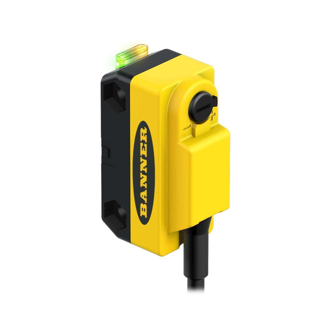 Banner QS18VP6WQ5 WORLD-BEAM QS18 Series: Divergent Diffuse; Range: 100 mm; Input: 10-30 V dc; Output: Complementary Solid-State PNP; 150 mm (6 in) M12 Pigtail QD QS18VP6WQ5 on Powermatic Associates