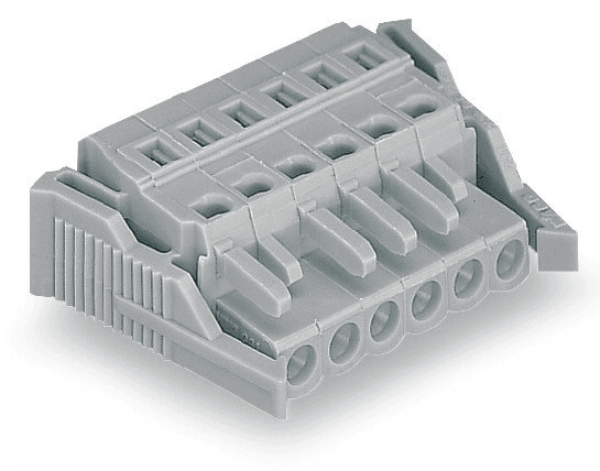 WAGO 231-103/037-000 231-103/037-000 WAGO - Female plug; 3-pole; locking lever; 12 AWG max; pin spacing 5 mm; 1 conductor per pole; gray 231-103/037-000 on Powermatic Associates
