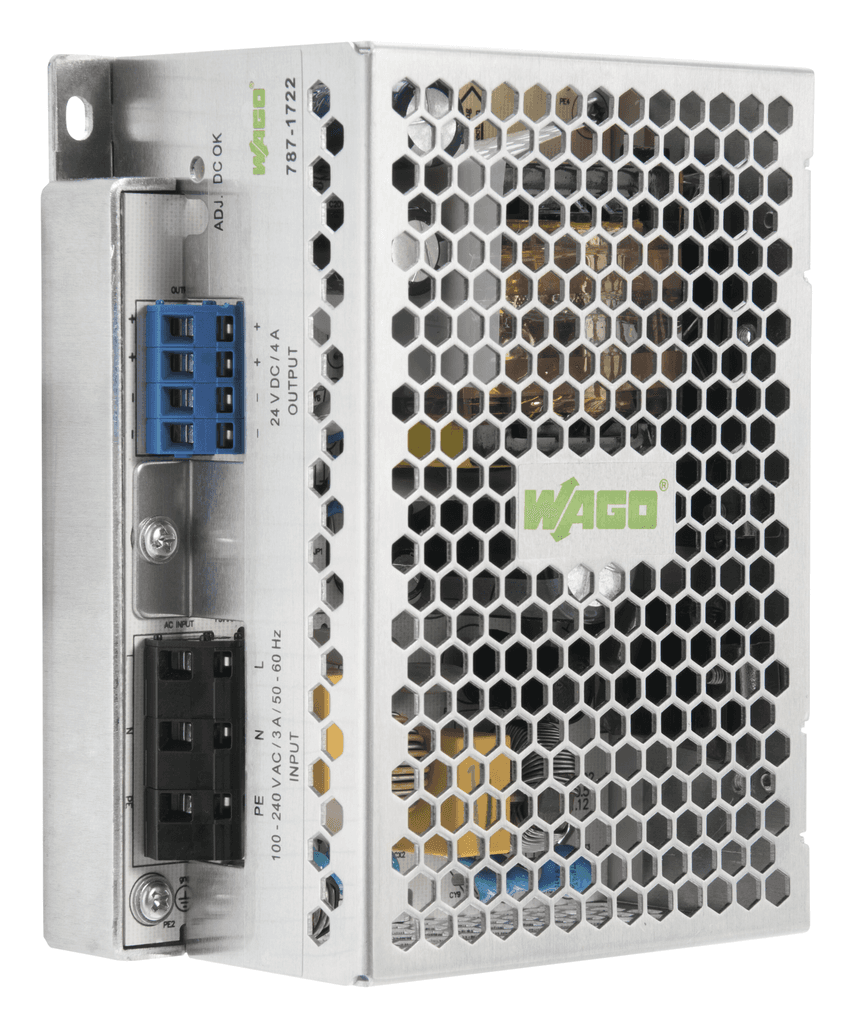 WAGO 787-1722 787-1722 WAGO - EPSITRON ® ECO power supply; single-phase; 24 VDC; 5 A; DIN and chassis mount options 787-1722 on Powermatic Associates