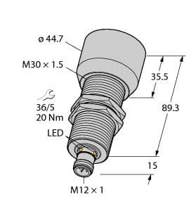 Turck RU600U-M30E-LI8X2-H1151 RU600U-M30E-LI8X2-H1151 Turck - RU600U-M30E-LI8X2-H1151 Ultrasonic Sensor, Diffuse Mode Sensor RU600U-M30E-LI8X2-H1151 on Powermatic Associates