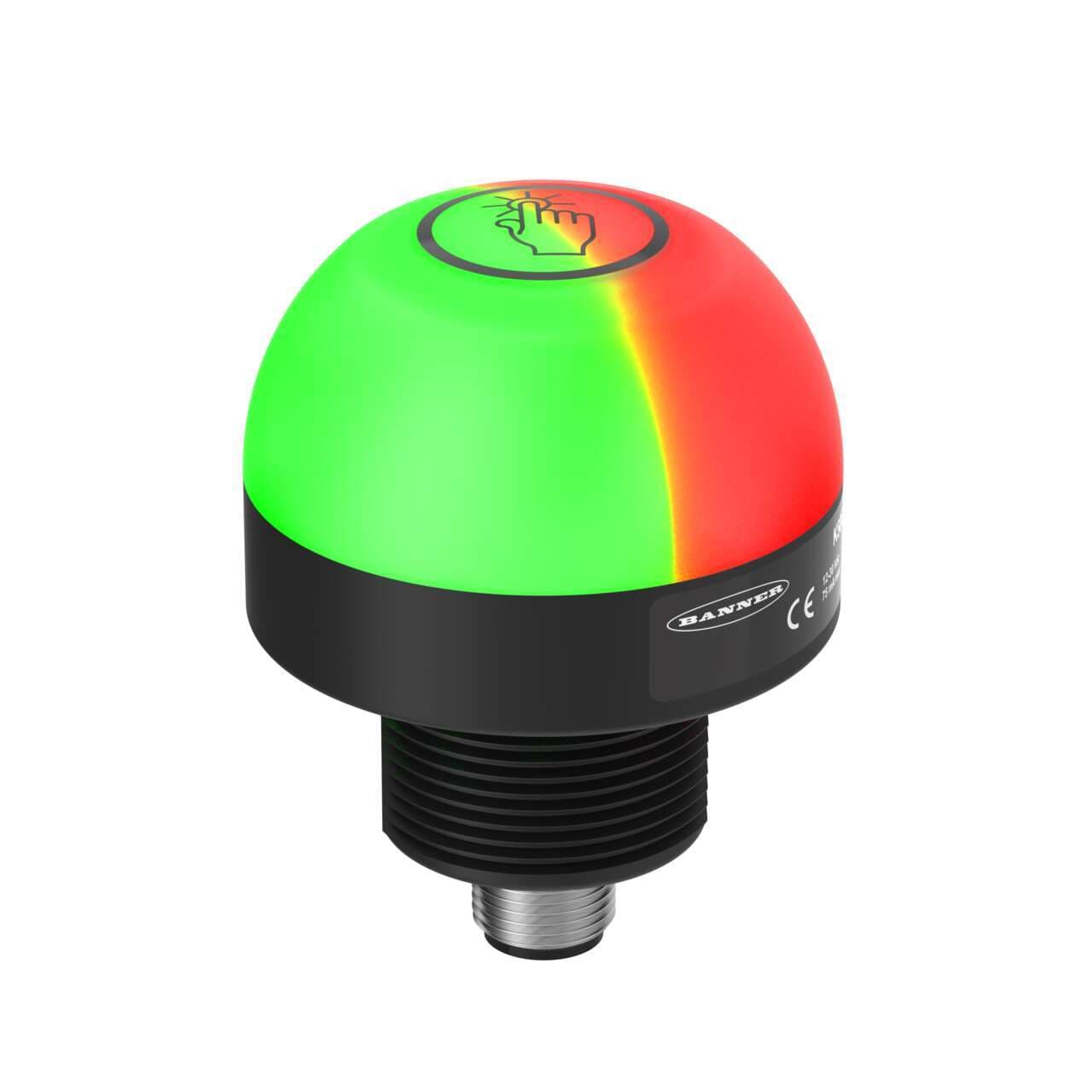 Banner K50PTAMGRY3Q K50 Pro Touch Series: 3-Color RGB Touch Sensor; 12-30 V dc; Polycarbonate; IP67 IP69K; Bimodal, NO, Momentary; Multicolor; 5-pin M12 Integral QD K50PTAMGRY3Q on Powermatic Associates