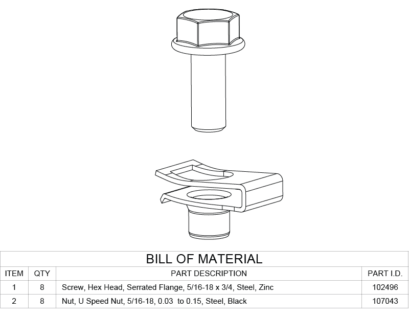 Saginaw Control SCE-102018 Bolt Pack, Floor Stand Kit, Height:6.00", Width:6.00", Depth:3.00",  SCE-102018 on Powermatic Associates