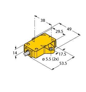 Turck RI360P2-QR14-ELU4X2/S97 RI360P2-QR14-ELU4X2/S97 Turck - RI360P2-QR14-ELU4X2/S97 Inductive Angle Sensor, With Analog Output For Use in Vehicle Board Nets, Premium Line RI360P2-QR14-ELU4X2/S97 on Powermatic Associates