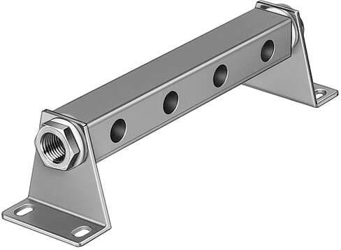 Festo 8603 supply manifold PAL-1/8-4 Assembly position: Any, Max. number of valve positions: 4, Product weight: 190 g, Mounting type: With mounting bracket, Pneumatic connection, port 1: G1/4 8603 on Powermatic Associates