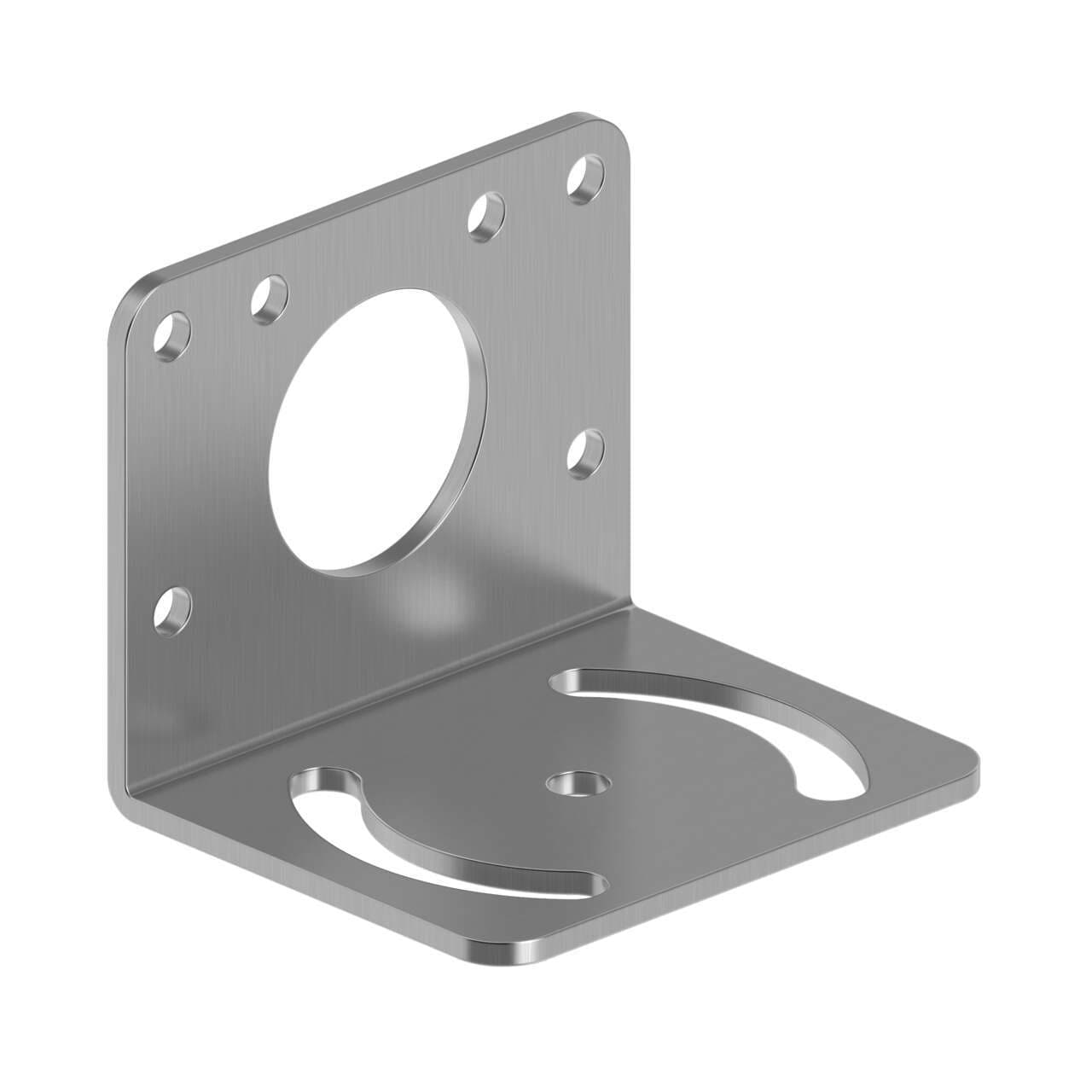 Banner SMB30MM Bracket: 30 mm; Material: 12 Gauge Stainless Steel; Curved mounting slot for versatility/orientation; Clearance for M6 (1/4 in) hardware SMB30MM on Powermatic Associates