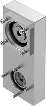 Festo 8092891 parallel kit EAMM-U-87-T46-70A-114 Size: 87, Centre-to-centre distance: 114 mm, Assembly position: Any, Gear unit ratio: 1:1, Max. speed: 3000 1/min 8092891 on Powermatic Associates