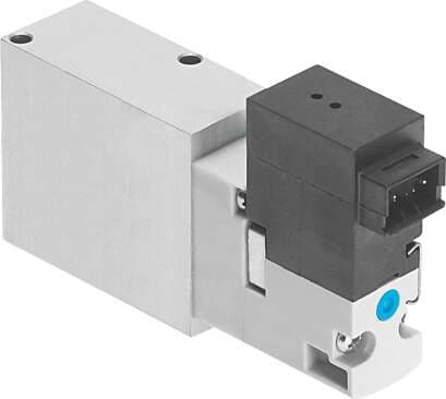 Festo 560709 solenoid valve VOVG-B12-M32C-AH-F-1H2 Valve function: 3/2 closed, monostable, Type of actuation: electrical, Width: 12 mm, Standard nominal flow rate: 180 l/min, Operating pressure: 2 - 8 bar 560709 on Powermatic Associates
