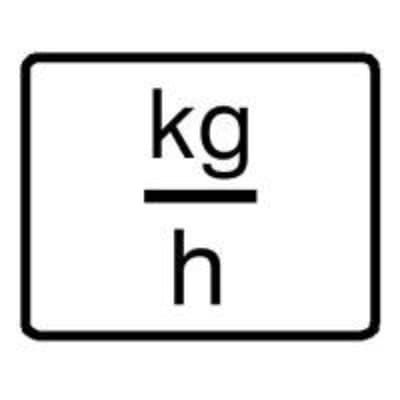 Red Lion LXKG-H00 Label - Red Lion - "kg/h" marking - equivalent to #LXKGH00 LXKG-H00 on Powermatic Associates