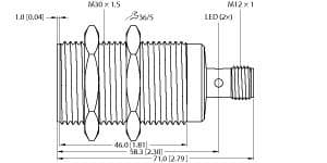Turck BI12-M30-2APS8X2-H1141 BI12-M30-2APS8X2-H1141 Turck - BI12-M30-2APS8X2-H1141 Inductive Safety Sensor BI12-M30-2APS8X2-H1141 on Powermatic Associates