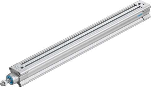 Festo 1376432 standards-based cylinder DSBC-32-400-PPVA-N3 With adjustable cushioning at both ends. Stroke: 400 mm, Piston diameter: 32 mm, Piston rod thread: M10x1,25, Cushioning: PPV: Pneumatic cushioning adjustable at both ends, Assembly position: Any 1376432 on Powermatic Associates