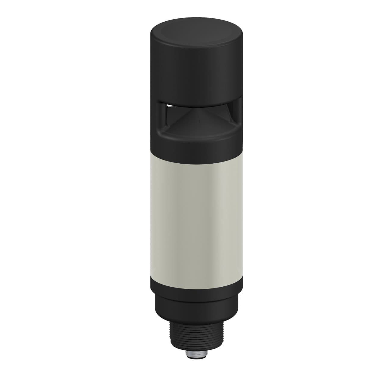Banner CL50XRXAOS4IPQ Banner Engineering CL50XRXAOS4IPQ is a beacon designed for surface or base pole mounting with an M30 or 1/2" NPSM thread. It features a polycarbonate diffused window and an ABS/polycarbonate housing and base, suitable for ambient air temperatures ranging from -20°C to +50°C. This beacon has a current consumption of 100mA and offers a degree of protection rated at IP67, NEMA 13, UL type 13. Its cylindrical shape incorporates 1 x digital input for color control and 1 x digital input for alarm input, both supporting 18-30Vdc PNP. The CL50XRXAOS4IPQ provides a sealed omni-directional audible column light with a staccato sound, whose intensity can be adjusted, and features 1-tier 1-color Red LED illumination. It comes pre-equipped with a 5-pin M12 Euro-style QD connector for connectivity and operates on a supply voltage of 18Vdc-30Vdc (24Vdc nom.). The beacon has a diameter of 50mm / 2" and comes in a black housing. CL50XRXAOS4IPQ on Powermatic Associates
