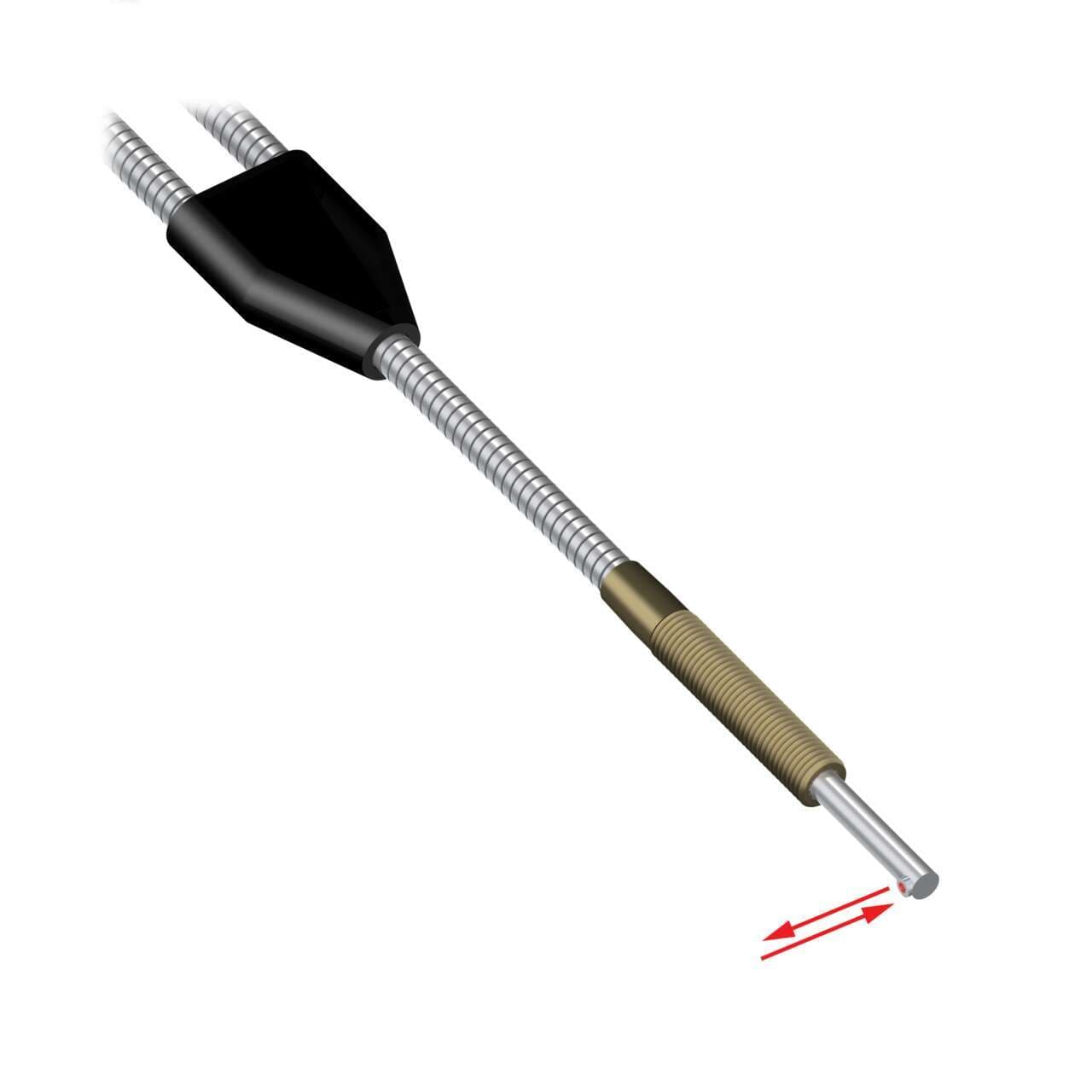 Banner BTETA1.53S Glass Fiber; Diffuse Mode 2.29 mm dia. Bundle; Stainless Steel Sheathing; 0.91 m long; 5/16x24 Thread with 25.4 mm long Probe, Side Exit sensing BTETA1.53S on Powermatic Associates