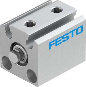 Festo 526905 short-stroke cylinder ADVC-10-5-P-A Without thread on piston rod Stroke: 5 mm, Piston diameter: 10 mm, Cushioning: P: Flexible cushioning rings/plates at both ends, Assembly position: Any, Mode of operation: double-acting 526905 on Powermatic Associates
