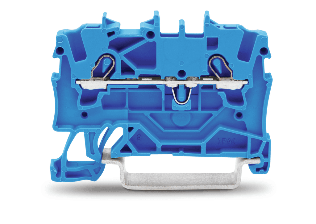WAGO 2001-1204 2001-1204 WAGO - TOPJOB®S feedthrough terminal block; rail mount; 2-conductor; 4.2 mm wide; blue 2001-1204 on Powermatic Associates