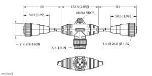 Turck RKM 301-1-RSM 301-RKM 301-10 RKM 301-1-RSM 301-RKM 301-10 Turck - RKM 301-1-RSM 301-RKM 301-10 Tee RKM 301-1-RSM 301-RKM 301-10 on Powermatic Associates