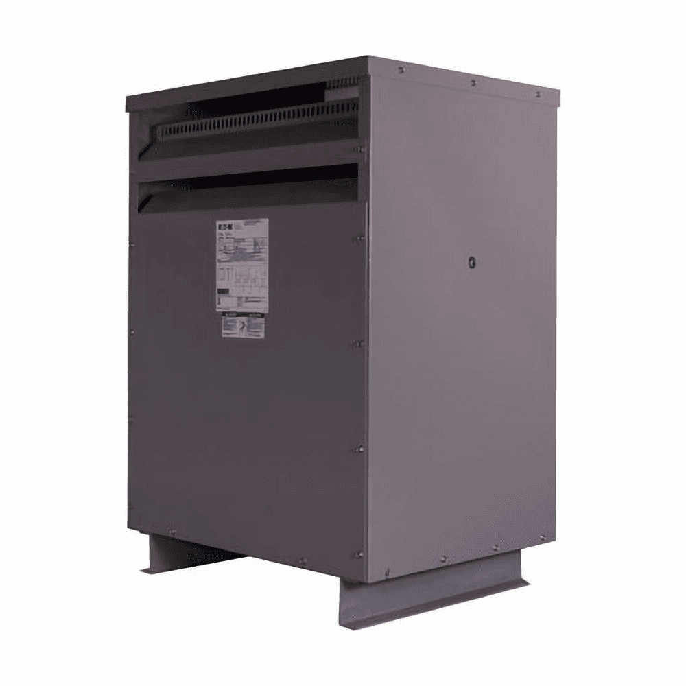 Eaton V48M64T1216 V48M64T1216 Eaton - Eaton General purpose ventilated transformer, Fungus proof, AL windings, DOE 2016, NEMA 2, FR943, 220°C, 112.5 kVA, Fl/wall mt uprt, 3-phase, PV: 480V delta, SV: 240Y/139, NEMA ST-20, 2 at +2.5%, 4 at -2.5%, 150°C, 112.5 kVA, WS60, 280B V48M64T1216 on Powermatic Associates