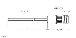 Turck TP-203A-CF-H1141-L250 TP-203A-CF-H1141-L250 Turck - TP-203A-CF-H1141-L250 Temperature Detection, Probe TP-203A-CF-H1141-L250 on Powermatic Associates
