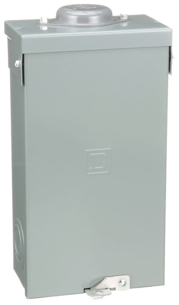Schneider Electric QO2100BNRB Square D by Schneider Electric QO2100BNRB is a load center designed for surface mounting with a rated current of 100A. It features dimensions of H335mm x W176mm (H13.19" x W6.93") and accommodates 2 single pole circuits within its 2 spaces. The enclosure is made from welded galvannealed steel, and the busbar from tin-plated copper, ensuring durability and conductivity. This load center is equipped with a NEMA 3R degree of protection, suitable for outdoor use. It has a short circuit breaking rating of 22kA, indicating its capability to interrupt high fault currents. QO2100BNRB on Powermatic Associates