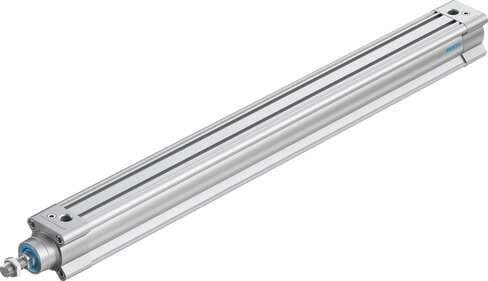 Festo 1376667 standards-based cylinder DSBC-40-500-PPVA-N3 With adjustable cushioning at both ends. Stroke: 500 mm, Piston diameter: 40 mm, Piston rod thread: M12x1,25, Cushioning: PPV: Pneumatic cushioning adjustable at both ends, Assembly position: Any 1376667 on Powermatic Associates