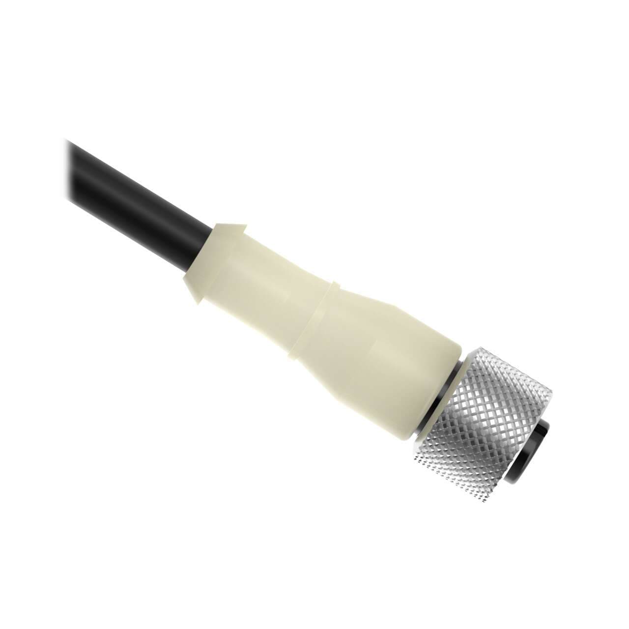 Banner MQDC-515-GYN Cordset: Single Ended M12; 5-pin Straight Female; 5 m (16.4 ft) 5x22 Black PVC Jacket; PVC Translucent White; Nickel-Plated Brass Coupling Nut MQDC-515-GYN on Powermatic Associates