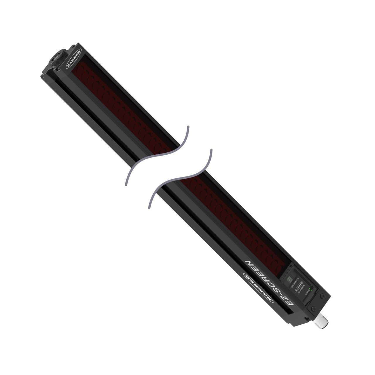 Banner SLSCE30-1200Q5NT EZ-SCREEN Cascade Emitter; Resolution: 30 mm; Range: 18 m (60 ft); Defined Area: 1200 mm (47.2 in); Housing Length: 1270 mm (50.0 in); Connection: 5-pin M12 Connector; No test Input SLSCE30-1200Q5NT on Powermatic Associates