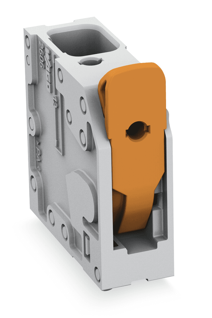 WAGO 2606-3101 2606-3101 WAGO - PCB terminal block; lever; Pin spacing 7.5 mm; double pinning; 1-pole; Push-in CAGE CLAMP®; gray 2606-3101 on Powermatic Associates