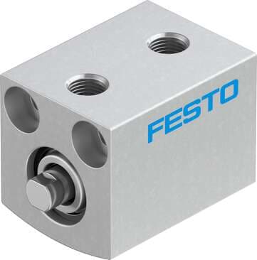 Festo 526904 short-stroke cylinder ADVC-10-10-P Without thread on piston rod Stroke: 10 mm, Piston diameter: 10 mm, Cushioning: P: Flexible cushioning rings/plates at both ends, Assembly position: Any, Mode of operation: double-acting 526904 on Powermatic Associates